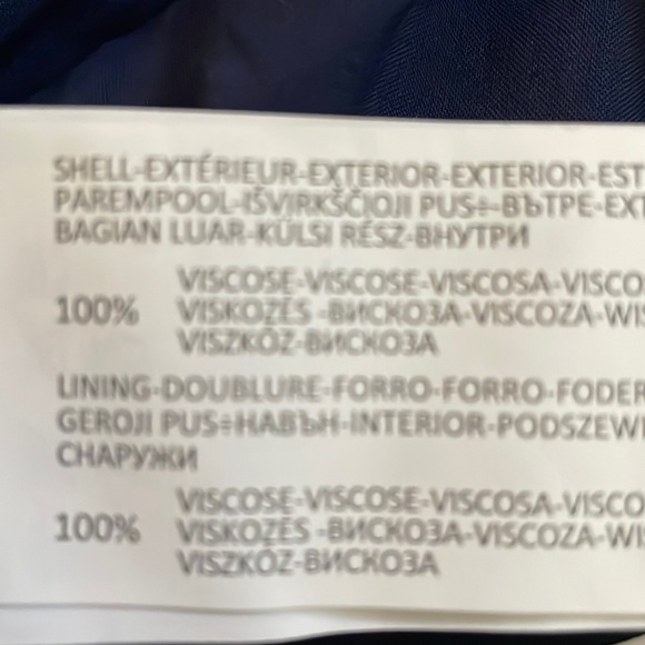 MINKPINK navy blue faux wrap midi dress.  S - Picture 5 of 7